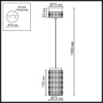 5452/5L L-VISION ODL_EX26 011 светлая бронза/зеленый/металл/керамика/акрил Подвес LED 5W 3000K LULU — изображение 2