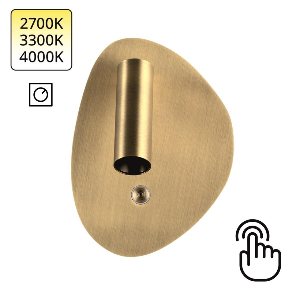048b2921187e37d7bedd9c1f94fcb63b 7185/9WLU УЦЕНКА(НЕВОЗВРАТНЫЙ ТОВАР) HIGHTECH ODL26 471 светильник брашированная бронза/металл IP20 LED 9W 580Лм 2700K/3300K/4000K 120° 220-240V ROY — изображение 1