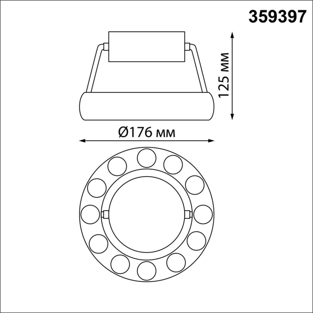 359397 OVER NT24 278 белый Светильник накладной светодиодный IP20 LED 12W вниз/5W вверх 220V 1360Лм 3000K TURN — изображение 2