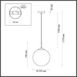 6509/1 SUSPENTIONI LN26 409 золотой Подвес E27 1*60W 220V SUMMER — изображение 2
