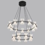 8341/70L LEDIO LN26 227 черный/прозрачный металл/акрил Люстра подвесная LED 70W 3000K 220V VINORA — изображение 2