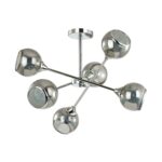 4530/6C COMFI LN21 000 хром, дымчатый Люстра потолочная E27 6*60W 220V SANDRA