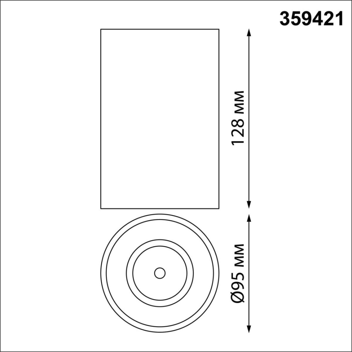 359421 OVER NT24 430 белый Светильник накладной влагозащищённый IP54 LED 15W 170-265V 4000К 1350Лм RECTE — изображение 3