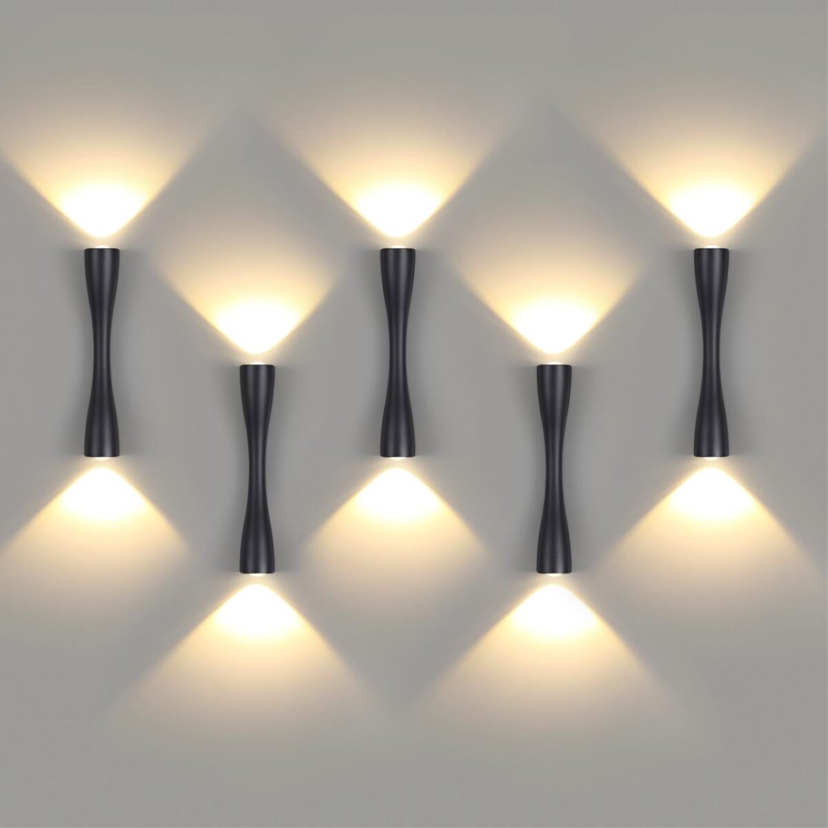 4291/10WL HIGHTECH ODL22 437 черный/металл Настенный светильник IP20 LED 10W 453Лм 3000K ANIKA — изображение 2