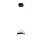 5075/12L L-VISION ODL24 355 черный/прозрачн./молочный/металл/акрил Подвес LED 12W 4000K 600лм RONI — изображение 2
