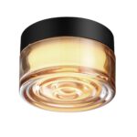 7158/6CL HIGHTECH ODL26 493 Настенно-потолочный светильник черный/янтарный/стекло/поликарбонат IP65 LED 6W 410Лм 2200/2700/3000K 120° 220-240V RONDA — изображение 2