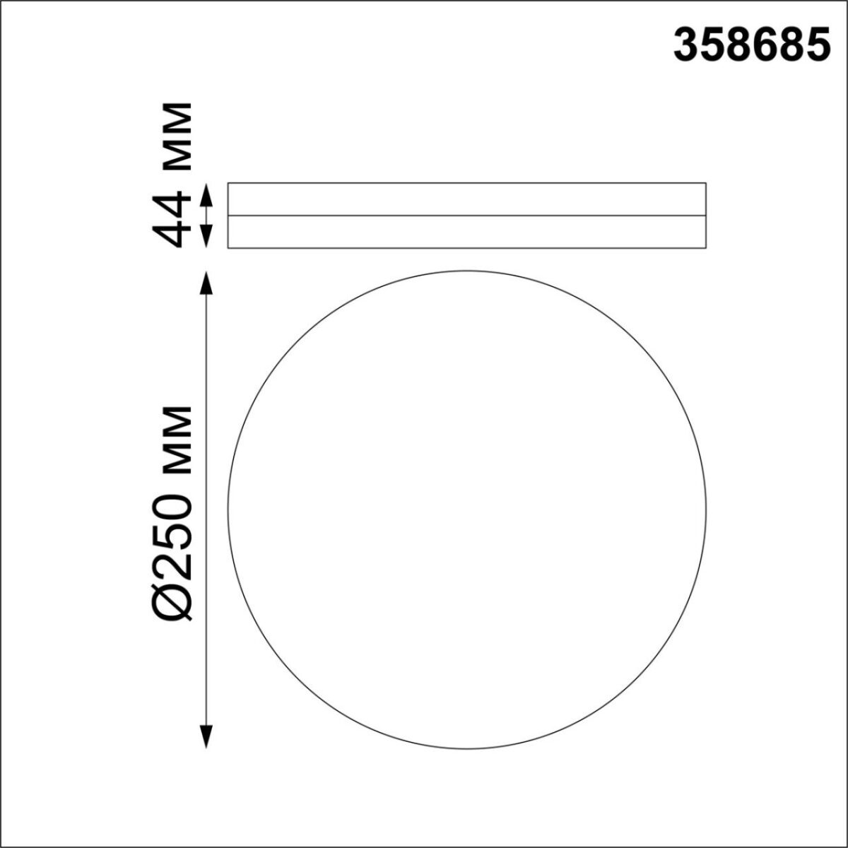 358685 OVER NT21 591 белый Светильник накладной влагозащищенный IP54 LED 4000K 20W 100-240V PANDORA — изображение 2