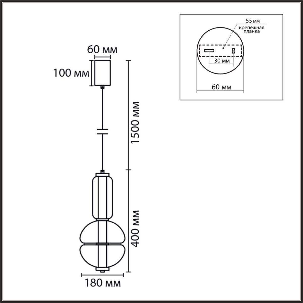 8325/28L LEDIO LN26 377 бронза/прозрачный, металл/стекло Подвес LED 13W 4000K 220V TAISHA — изображение 1