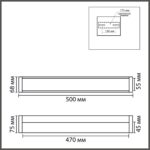 8315/18WL LEDIO LN26 454 хром/белый, металл/акрил Настенный светильник IP44 LED 18W 3000K 90-250V AQUALA — изображение 2