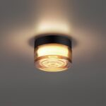 7158/6CL HIGHTECH ODL26 493 Настенно-потолочный светильник черный/янтарный/стекло/поликарбонат IP65 LED 6W 410Лм 2200/2700/3000K 120° 220-240V RONDA — изображение 3