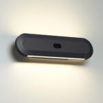 6641/14WL HIGHTECH ODL24 000 металл/черный/акрил Настенный светильник IP20 LED 14W 3000K 220V с датчиком движения и диммером яркости SATRION — изображение 3