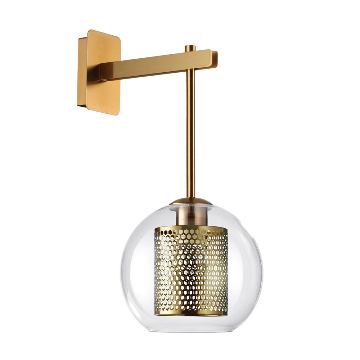 241a32863f11ad9bfb1cd440739b5d87-1 4939/1W PENDANT ODL22 000 античн.бронза/металл/прозрачный/стекло Бра E27 1*40W CLOCKY — изображение 1