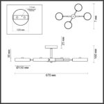 5659/72CL LEDIO LN26 351 белый, хром Люстра потолочная LED 72W 3000/4000/6000К 220V MIKA — изображение 3