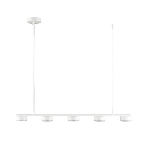 8265/5 COMFI LN26 234 металл, белый Светильник подвесной GX53 LED 5*7W 220V TORINA