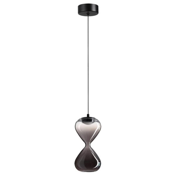 5092/4L PENDANT ODL25 357 черный/прозрачн/дымчатый градиент/металл/стекло Подвес LED 4W 4000K 388Лм GLESSI