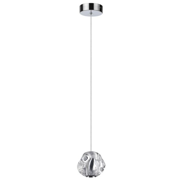 5084/5L L-VISION ODL25 561 хром/прозрачный/металл/акрил Подвес LED 5W 4000K 250Лм JEMSTONE