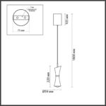 5697/7L LEDIO LN23 000 синий Подвес LED 7W 3000K 220V LASSE — изображение 2