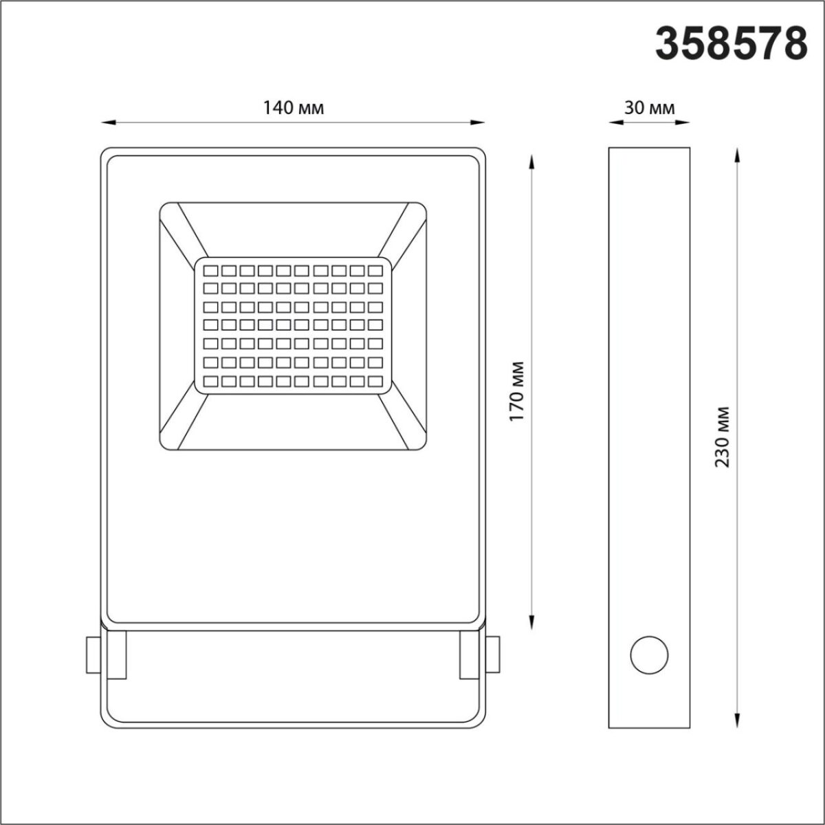 358578 STREET NT21 764 темно-серый Ландшафтный светильник (прожектор) IP66 LED 30W 4000K 100-300V ARMIN — изображение 2