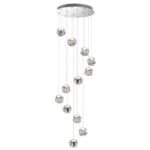 5084/60L L-VISION ODL25 561 хром/прозрачный/металл/акрил Люстра каскадная LED 60W 4000K 3000Лм JEMSTONE — изображение 3