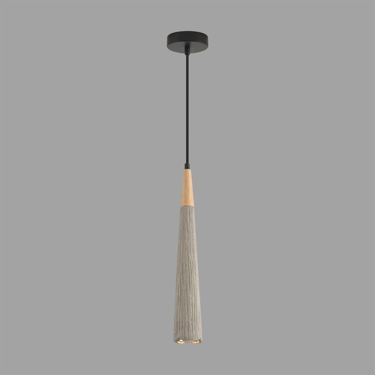 8351/1C SUSPENTIONI LN26 326 черный/серый/бежевый, металл/дерево/цемент Подвес GU10 LED 5W 220V EOLIANA — изображение 2