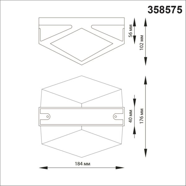358575 STREET NT21 728 темно-серый Ландшафтный настенный светильник IP54 LED 4000K 12W 85-265V KAIMAS