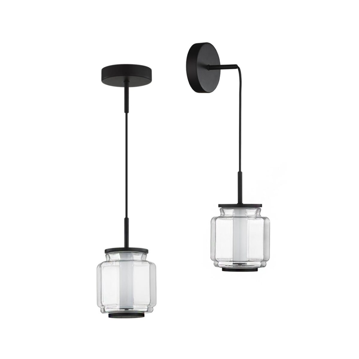4cb17da67b0aea1288a33de902ce0e8f 5409/5L HIGHTECH ODL_EX24 105 черный/прозрачный/металл/стекло/акрил Подвесной светильник LED 5W 3000K 304Лм JAM — изображение 1