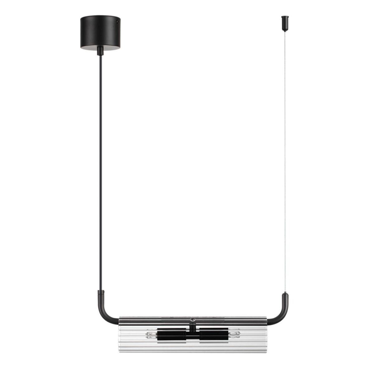 6561/2 SUSPENTIONI LN26 284 черный/прозрачный/металл/стекло Подвес G9 2*20W 220V TORONTO — изображение 1