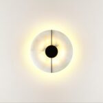 4311/12WL MIDCENT ODL22 219 светлый мрамор/черный металл Настенный светильник IP20 LED 10W 277Лм 3000K NAXOS — изображение 2