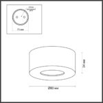 4284/7CL HIGHTECH ODL22 337 золотистый/металл Потолочный светильник IP20 LED 7W 781Лм 3000K BENE — изображение 2