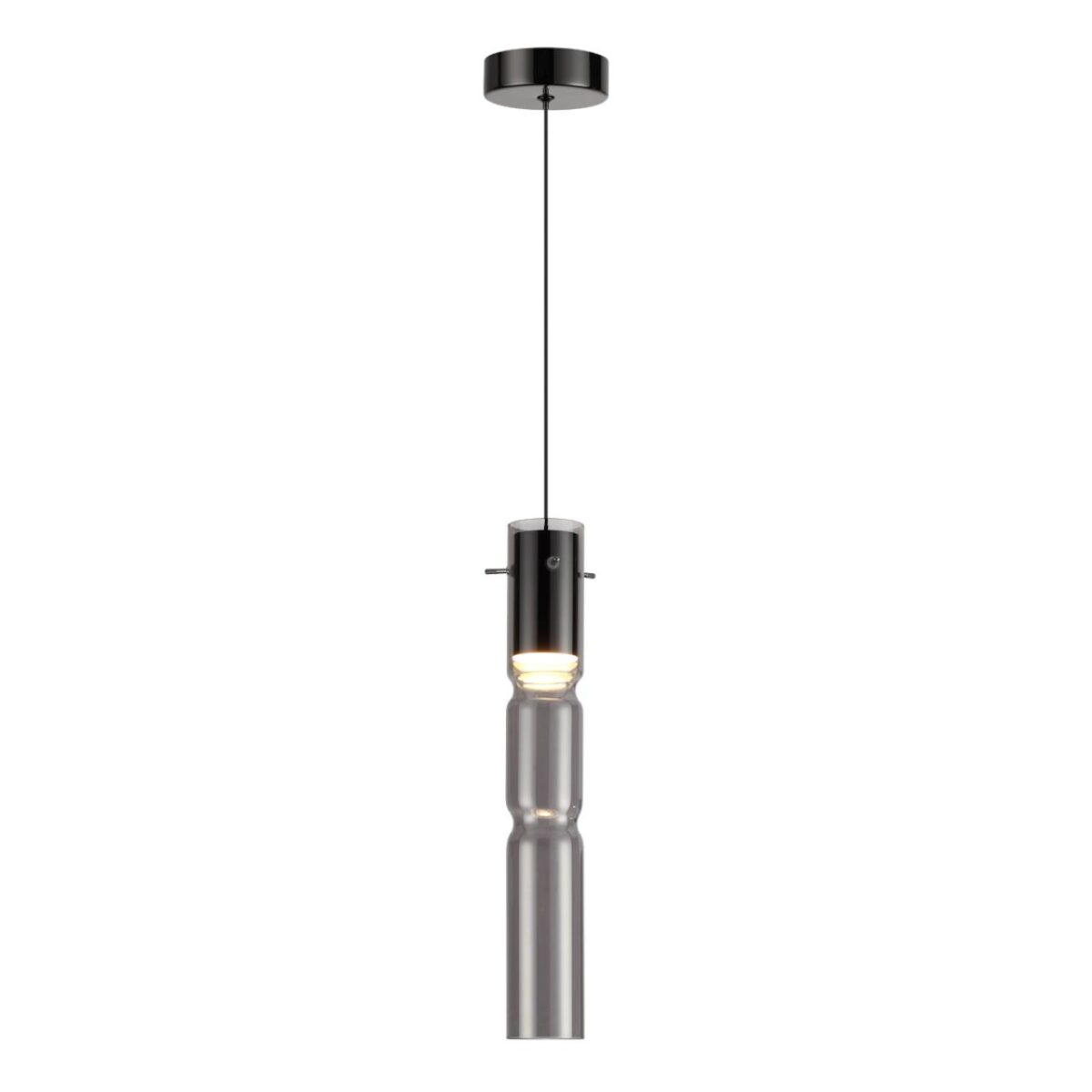5059/5L PENDANT ODL24 385 черный/дымчатый/металл/стекло Подвес LED 5W 3000K SCROW — изображение 2