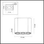 7092/8CL HIGHTECH ODL25 335 Потолочный светильник черный/металл/акрил IP20 LED 5W 380Лм 3000K 220V SMALL — изображение 3