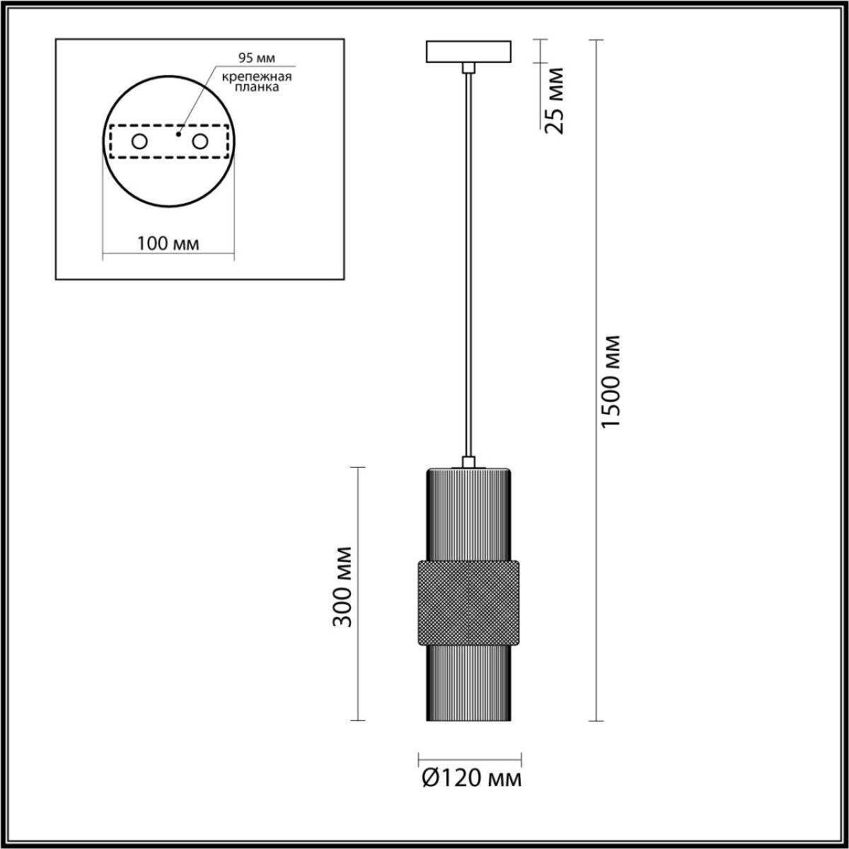 5017/1 MODERN ODL23 405 черный/белый матовый металл/стекло Подвес E14 1*40W PIMPA — изображение 3