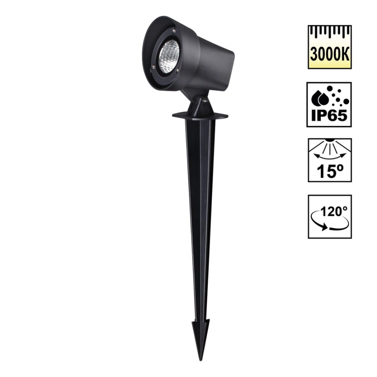 596d4ebf985ba3695faeeeebbd4dad45 359218 STREET NT23 790 черный Светильник ландшафтный светодиодный грунтовой IP65 LED 13W 110-240V 1040Лм 3000К LANDSCAPE — изображение 1