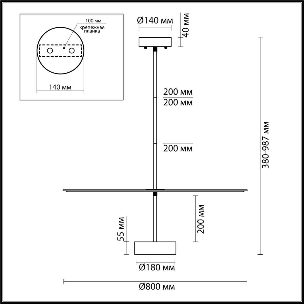 7035/20CL L-VISION ODL25 189 Потолочный светильник металл/фетр/акрил/бронза/белый/серый IP20 1*20W 3000K 220V FELT — изображение 2