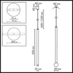 4373/3LA HIGHTECH ODL26 279 Подвесной светильник черный/хрустальн. стекло/металл IP20 LED 3W 400Лм 3000K 220-240V FIANO — изображение 3