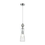 8269/1A NEOCLASSI LN26 160 хром/серый/прозрачный, металл/керамика/стекло Подвес Е14 1*40W 220V EMILY — изображение 3