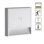 359709 OVER NT25 434 белый Светильник накладной сенсорный для лестниц IP20 LED 0.4W 3000К 1000mAh Li-ion, 5V VESPERA