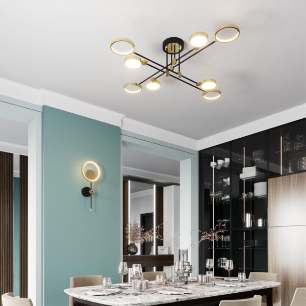 4320/75CL MIDCENT ODL22 305 металл/черный с бронзой Потолочный светильник IP20 LED 65W 2677Лм DENZEL