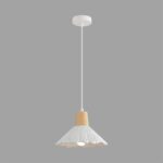 8352/1A SUSPENTIONI LN26 325 белый/бежевый, металл/дерево/цемент Подвес E27 60W 220V EOLIANA — изображение 2