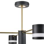8240/8C COMFI LN26 239 черный/латунь, металл/акрил Люстра потолочная LED GX53 8*7W 220V LANIKA — изображение 2