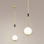4810/1A PENDANT ODL21 415 золтой/черный/белый Подвес E14 1*40W FLARI — изображение 2