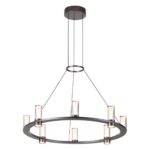 7143/55L HIGHTECH ODL26 513 Подвесной светильник темный никель/акрилл/металл IP20 LED 45W 4260Лм 3000K 180° 220V DEFANCE — изображение 3
