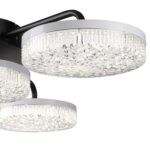 8236/4CL LEDIO LN25 000 черный, металл/акрил Люстра потолочная с ПДУ LED 55W 3000-6000К 220V DIDANA — изображение 3