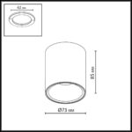 7139/12CL HIGHTECH ODL26 325 Потолочный светильник белый/металл IP20 LED 12W 840Лм 3000K/4000K/6000K 36° 220-240V BRIM