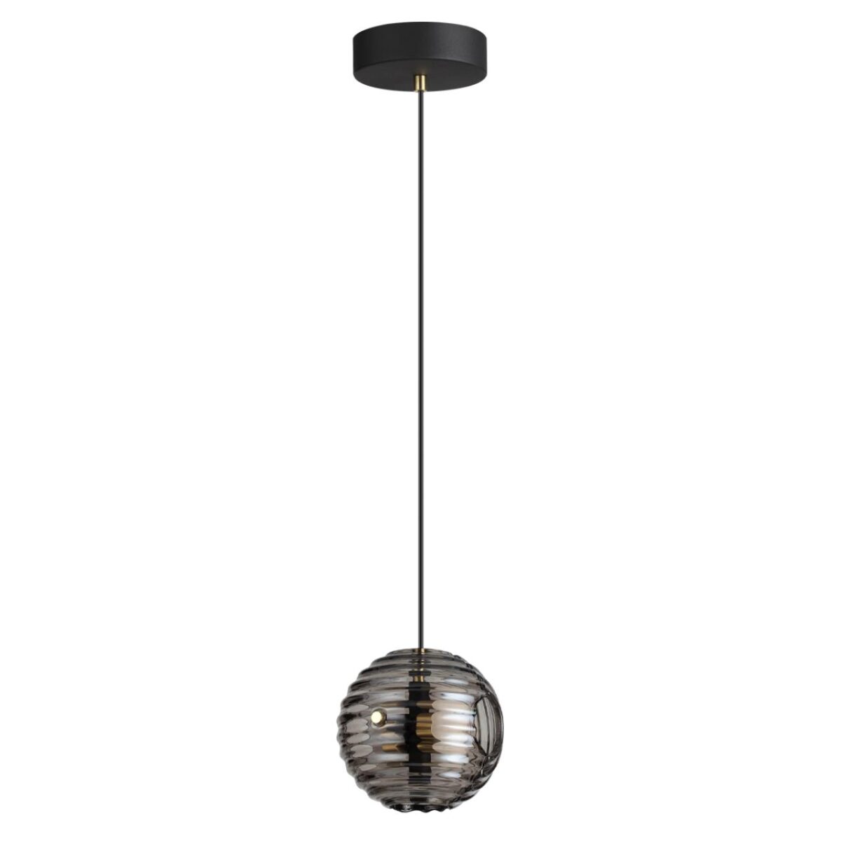 5041/12L L-VISION ODL24 531 черн./золото/дымчатый/металл/стеко Подвес LED 12W 4000К 1526Лм TRONI — изображение 1