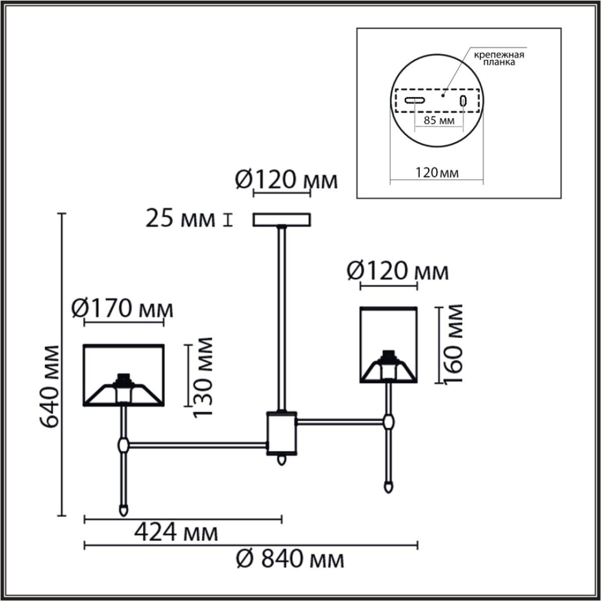 6589/8C CLASSI LN26 063 хром/белый, металл/текстиль Люстра потолочная E14 8*40W 220V LATTI — изображение 3