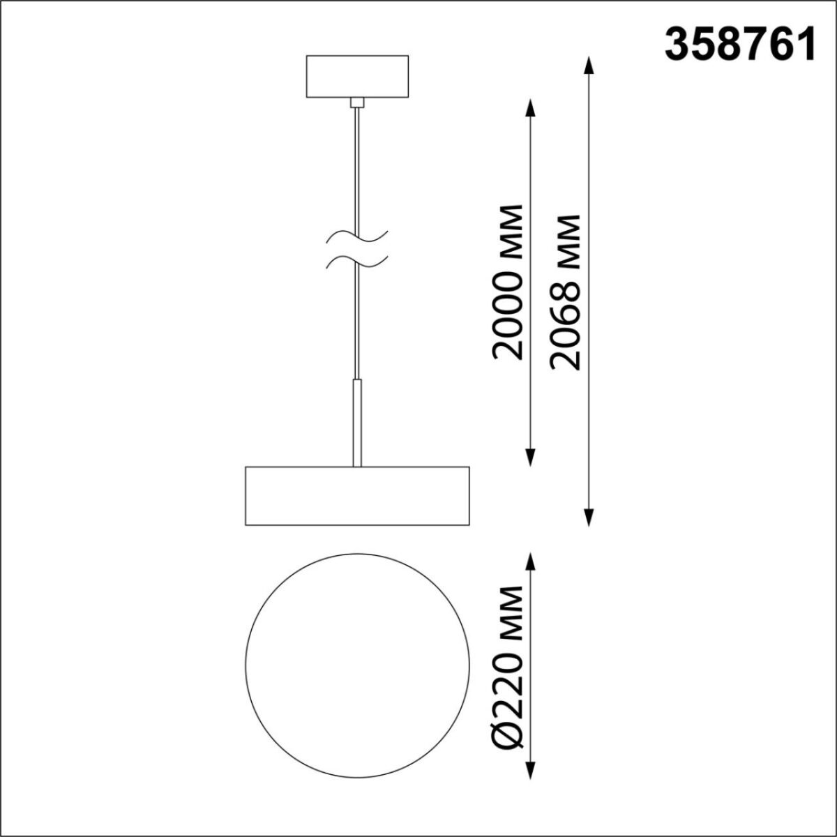 358761 OVER NT21 410 белый Светильник накладной светодиодный, длина провода 2м IP20 LED 30W 4000K 2600Лм 100-265V PROMETA — изображение 2