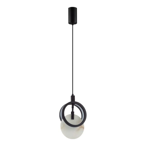 5422/17L HIGHTECH ODL_EX25 083 черный/металл/алебастр Подвес LED 17W 3000K 986Лм MERCURY