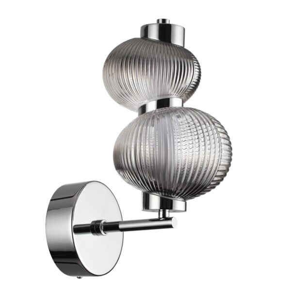 5096/8WL L-VISION ODL25 361 хром/дымчатый градиент/металл/стекло Настенный светильник LED 8W 4000K 932Лм BRUCO