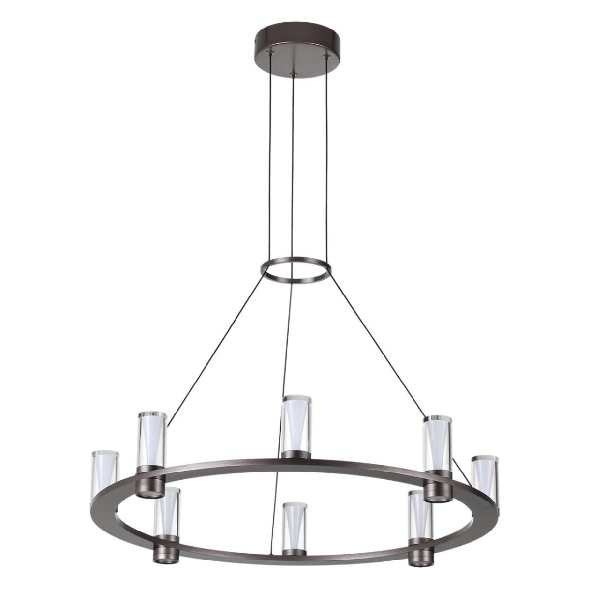 8be63d2b7163b778669921a6902ad102 7143/55L HIGHTECH ODL26 513 Подвесной светильник темный никель/акрилл/металл IP20 LED 45W 4260Лм 3000K 180° 220V DEFANCE — изображение 1